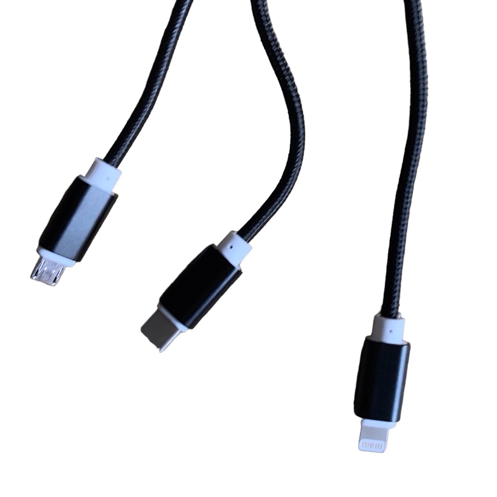 Universal USB 3 In 1 Multifunctional Cable Tech Color Black - Picture 5 of 8